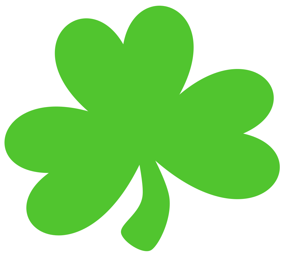 Onlinelabels Clip Art Dark Green Shamrock 4661